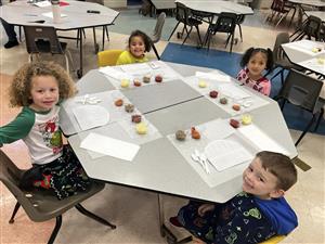 Students in cafeteria 